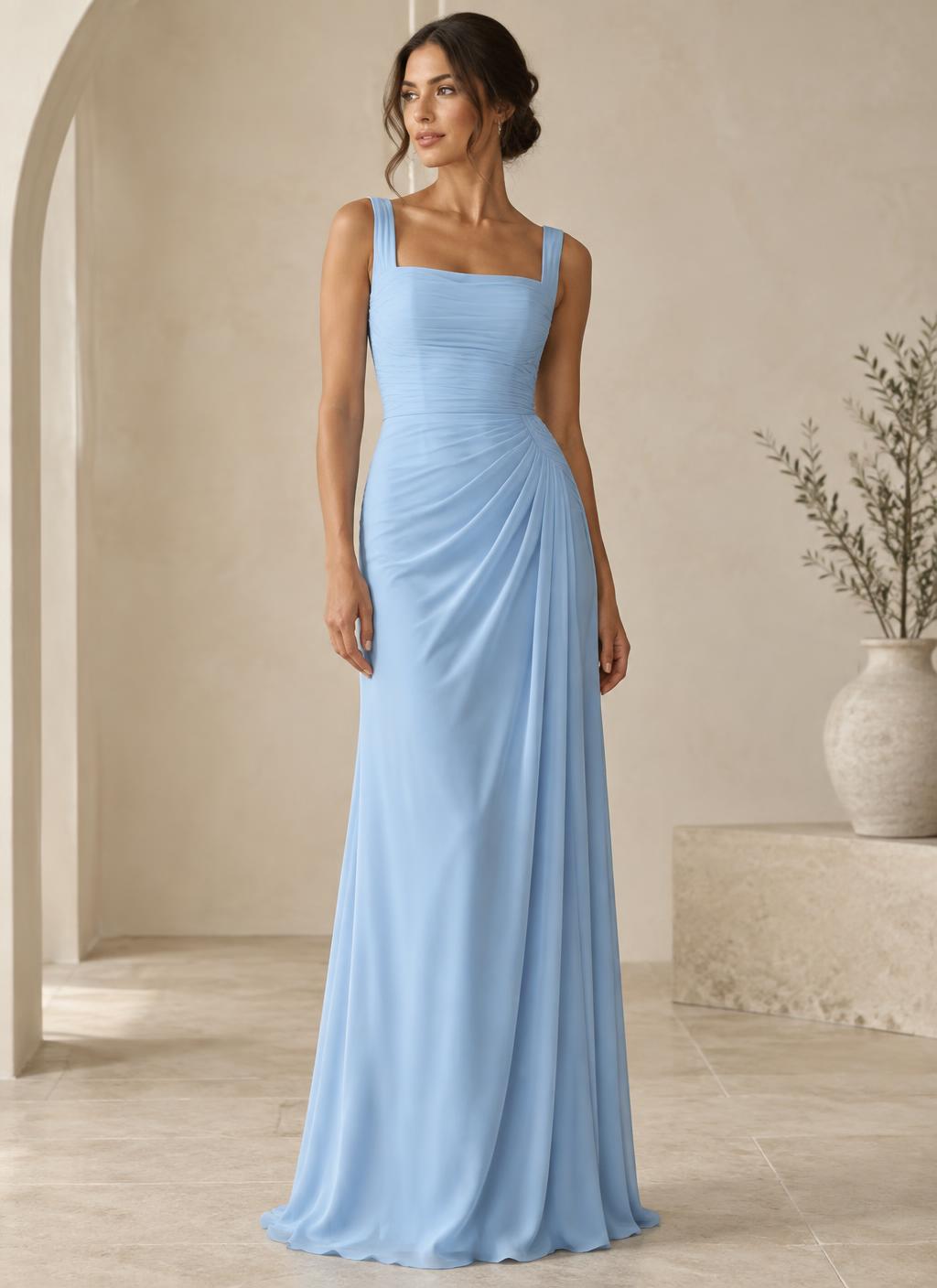 Charlotte dress in Sky Blue